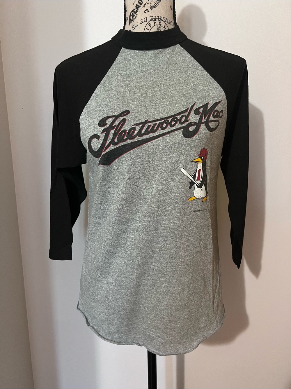 Vintage 1982 Fleetwood Mac Mirage Tour Raglan Shirt Single Stitch Band Tee M